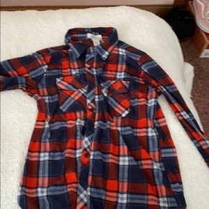 red and blue flannel